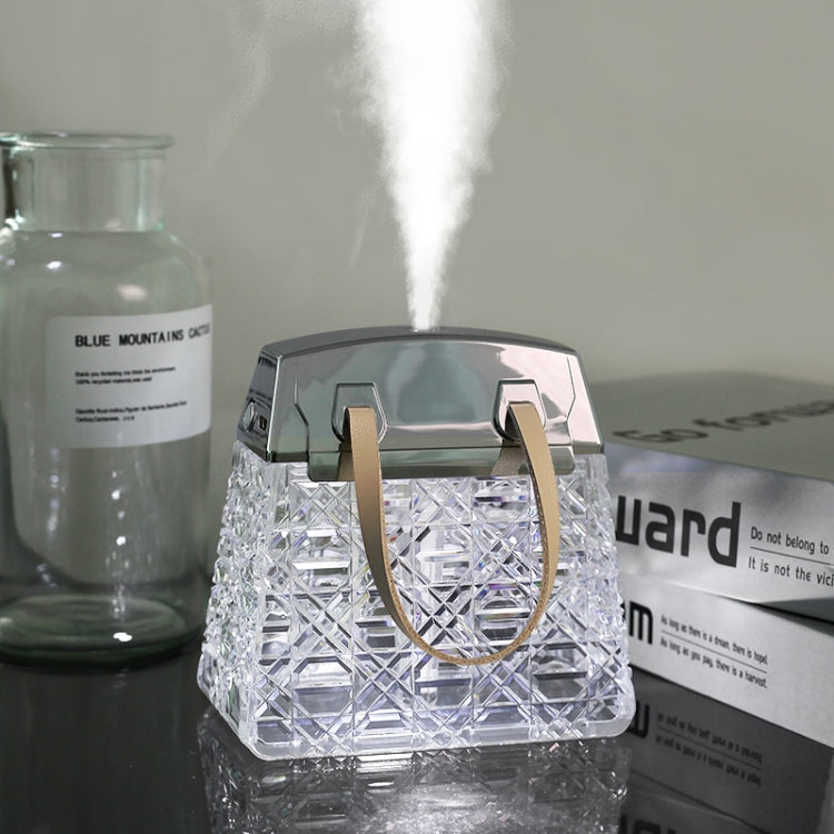 Desktop Small Crystal Bag Humidifier Aroma Ambient Lighting, Color: Blue Rechargeabl - free shipping - PMC TechLife - Order now!
