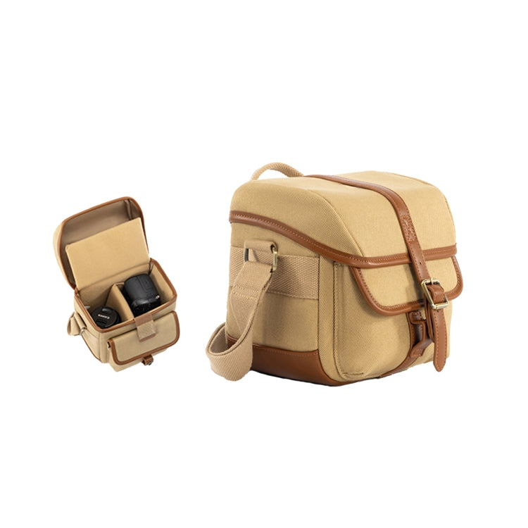 Cwatcun D146 Small Vintage Camera Bag Crossbody Canvas Digital Bag - free shipping - PMC TechLife - Order now!