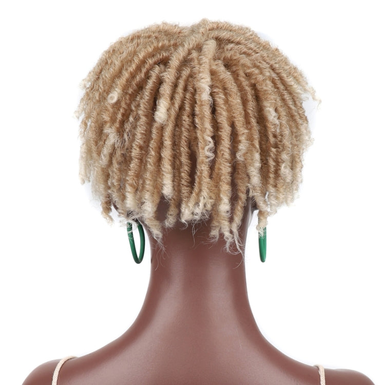 Personalized Hollow Curl Hip Hop Short Hair Dirty Braid Wig Blocks, Model: 1BT30 - free shipping - PMC TechLife - Order now!