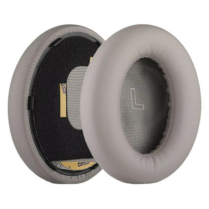 1pair For BOSE QC Ultra Headphone Leather Sponge Cover Earmuffs, Color: Gray Leather - Earmuff & Pad by PMC Jewellery | Online Shopping South Africa | PMC Jewellery | Buy Now Pay Later Mobicred