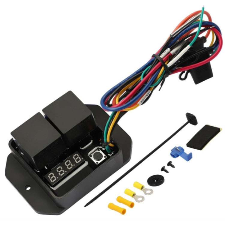 12V Digital Radiator Fan Controller Switch Automotive Fan Wiring Harness - Automobiles Sensors by PMC Jewellery | Online Shopping South Africa | PMC Jewellery | Buy Now Pay Later Mobicred