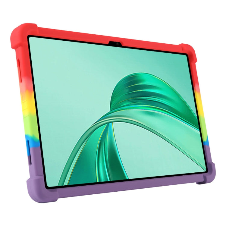 For Honor Pad X9 Shockproof Silicone Tablet Protective Case With Holder(Rainbow Color) - Honor by PMC TechLife | Online Shopping South Africa | PMC TechLife | Buy Now Pay Later Mobicred