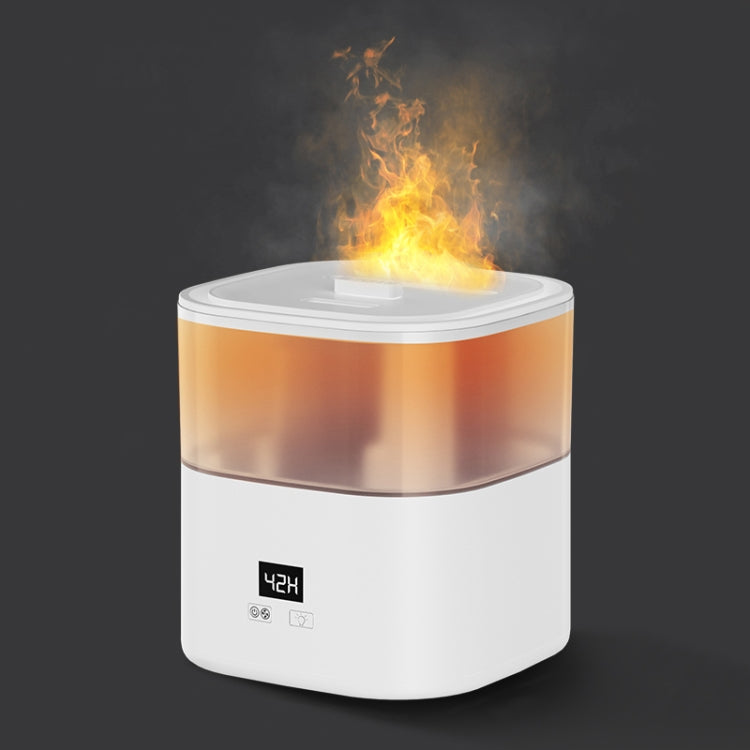 JSQ-58 1.1L large Capacity Digital Display Flame Atomization Humidifier, Color: White(US Plug) - free shipping - PMC TechLife - Order now!