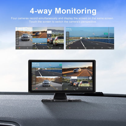 10.36-Inch Car Central Control Smart Player With 4-Way Camera Standard - Car Monitor by PMC Jewellery | Online Shopping South Africa | PMC Jewellery | Buy Now Pay Later Mobicred