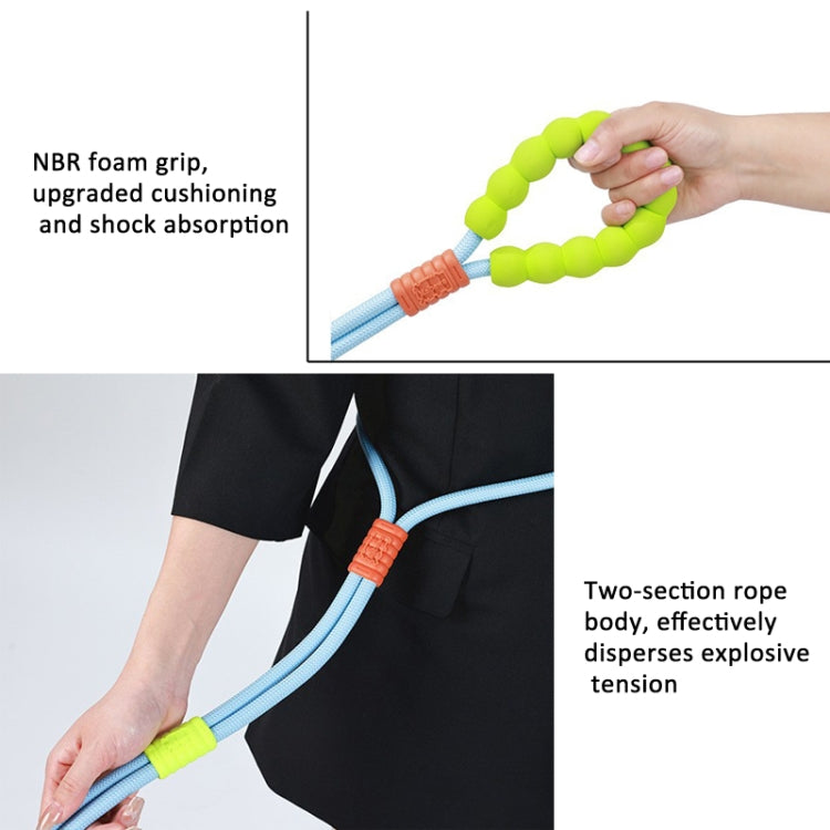 Explosion-Proof  Two-Stage Dog Leash With Foam Handle For Medium And Large Dogs(Sea Mist Blue) - Leashes & Chest Strap by PMC TechLife | Online Shopping South Africa | PMC TechLife | Buy Now Pay Later Mobicred