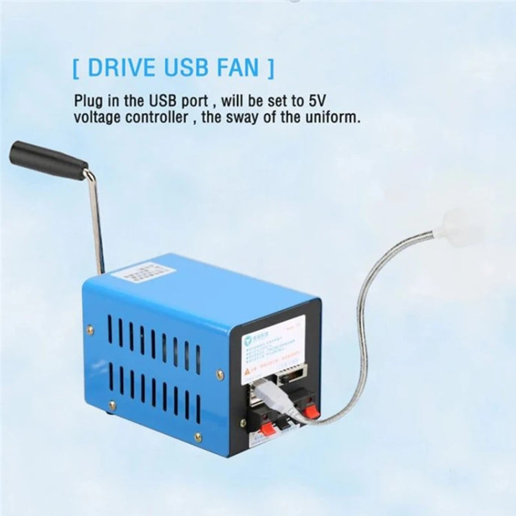 GOSO 20W Hand Crank Generator With USB Port For Disaster Emergency - Charger & Converter by PMC TechLife | Online Shopping South Africa | PMC TechLife | Buy Now Pay Later Mobicred