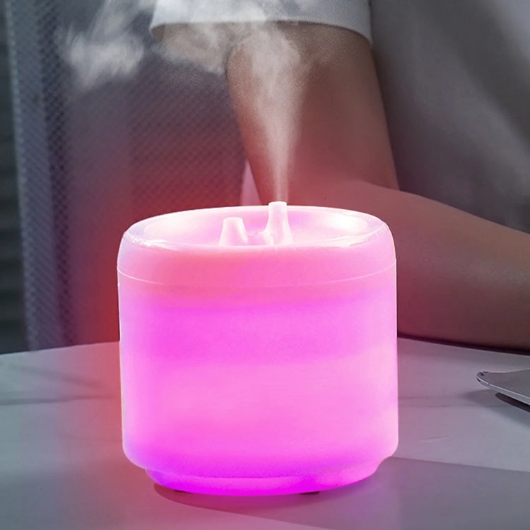300ml Colorful Flame Aromatherapy Machine USB Power Household Silent Humidifier Aroma Diffuser(White) - free shipping - PMC TechLife - Order now!