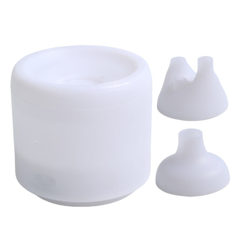 300ml Colorful Flame Aromatherapy Machine USB Power Household Silent Humidifier Aroma Diffuser(White) - free shipping - PMC TechLife - Order now!