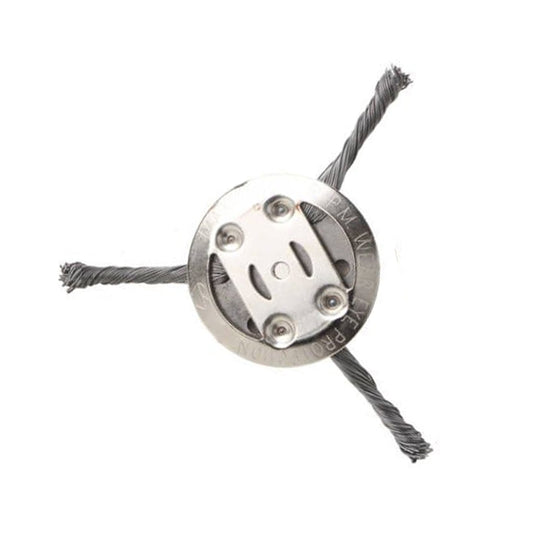 Steel Wire Weeding Wheel Twisted Wire Weeding Disc Mower Blade Accessories, Spec: 3-heads - Lawn Mower, Saws & Accessories by PMC Jewellery | Online Shopping South Africa | PMC Jewellery | Buy Now Pay Later Mobicred