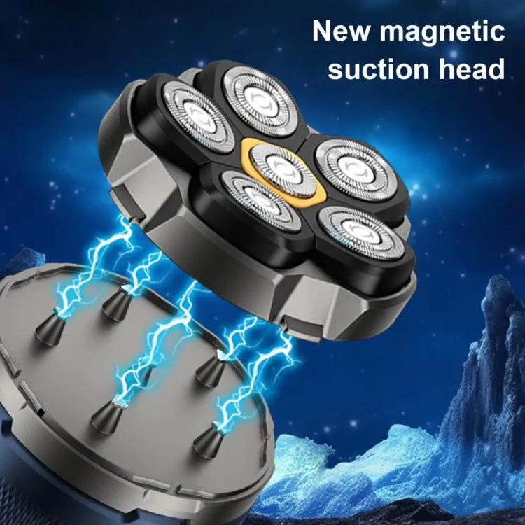 Magnetic Intelligent Six-Blade Washable Electric Shaver(USB) - free shipping - PMC TechLife - Order now!