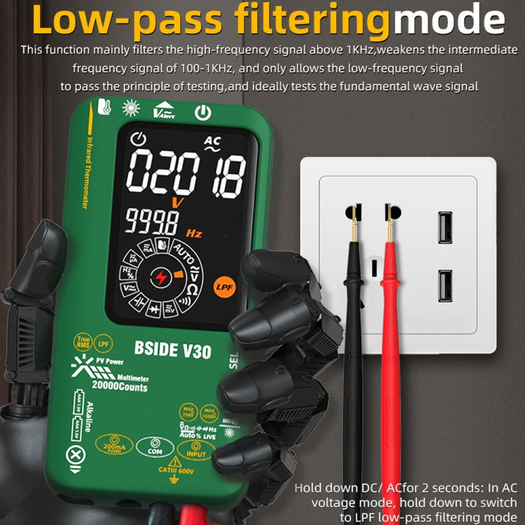 BSIDE V30 Intelligent Colorful Screen PV Multimeter Infrared Thermometer - free shipping - PMC TechLife - Order now!