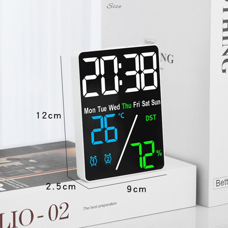 Multifunctional Temperature / Humidity Display Electronic Alarm Clock, Color: Orange Black - Alarm Clocks by PMc TechLife | Online Shopping South Africa | PMc TechLife | Buy Now Pay Later Mobicred