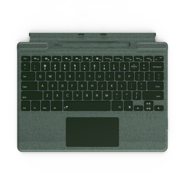 For Microsoft Surface Pro 8 / 9 / X Bluetooth Keyboard Magnetic Tablet Wireless Touch Backlit Keyboard With Pen Slot(Green) - free shipping - PMC TechLife - Order now!