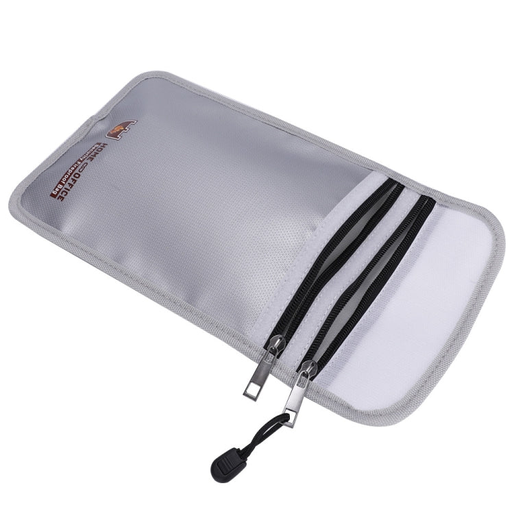 Double Zipper Pockets Fireproof Document Bag Valuables Storage Pouch 10.6x6.9 Inch - free shipping - PMc TechLife - Order now!