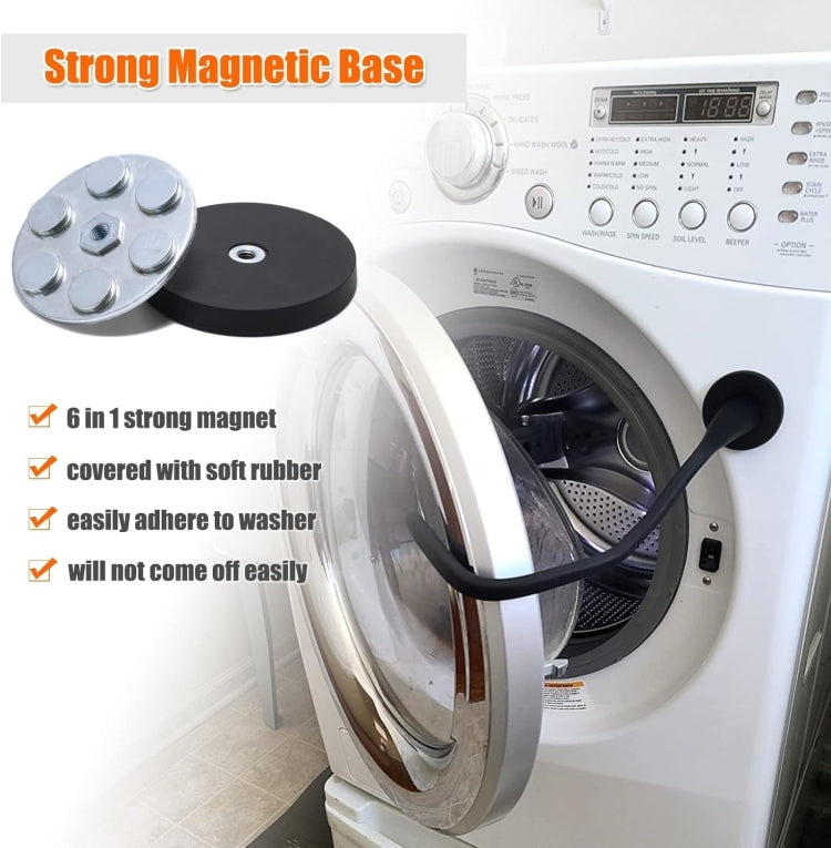 Universal Flexible Magnetic Washing Machine Door Stopper Front Load Washer Door Prop 43mm White - free shipping - PMC TechLife - Order now!