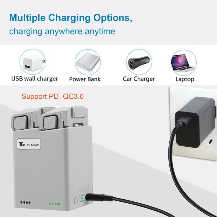 For DJI Mini 4 Pro / Mini 3 Pro / Mini 3 YX  Dual-Way Charger Battery Manager With 35W EU Plug - free shipping - PMC TechLife - Order now!