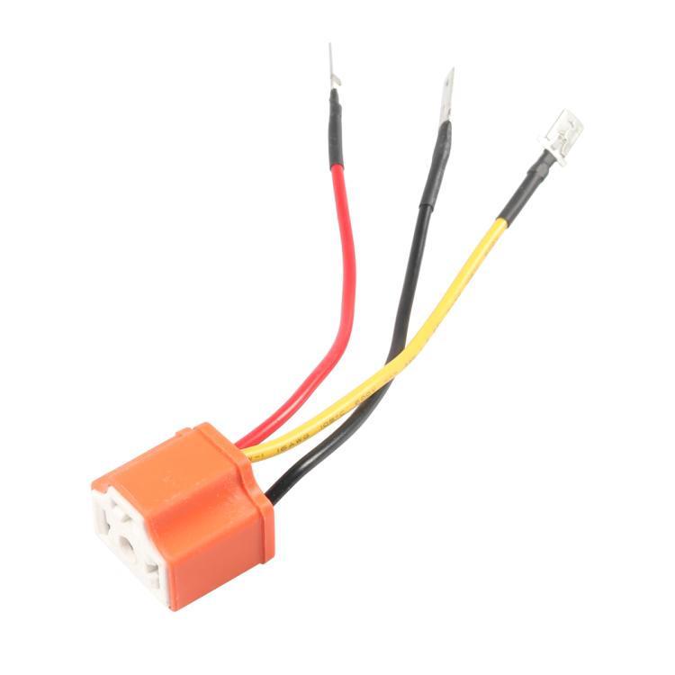 4pcs /Set Car Headlight Cable H4 Three-Plug Base Modification - Wires by PMc TechLife | Online Shopping South Africa | PMc TechLife | Buy Now Pay Later Mobicred