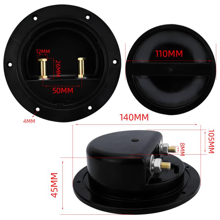 RV Yacht Copper Conductive Water-resistant Solid Deck Cabin Sealing Cover, Configuration: CP-5092 - Marine Accessories & Parts by PMC TechLife | Online Shopping South Africa | PMC TechLife | Buy Now Pay Later Mobicred
