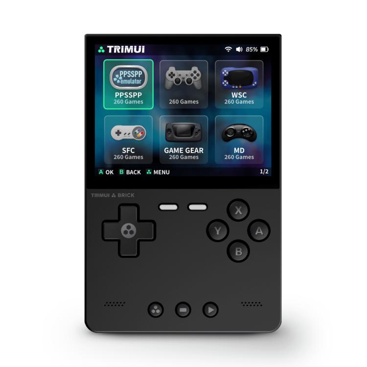 TRIMUI BRICK Open Source Pocket Console Portable Wireless Bluetooth HD Retro Arcade, Size: 128G(Black) - free shipping - PMc TechLife - Order now!