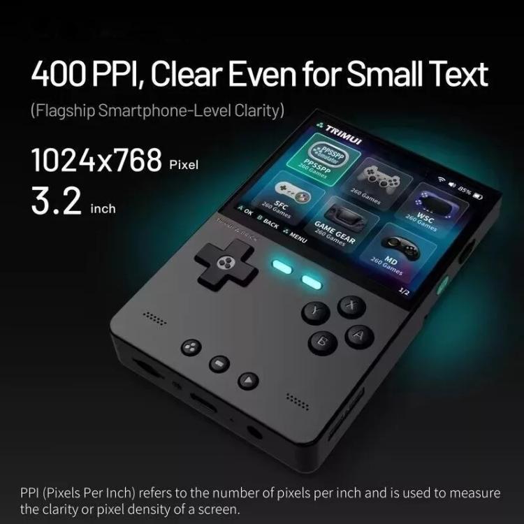 TRIMUI BRICK Open Source Pocket Console Portable Wireless Bluetooth HD Retro Arcade, Size: 128G(White) - free shipping - PMc TechLife - Order now!