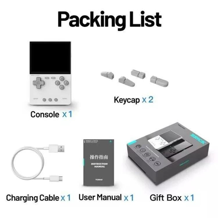 TRIMUI BRICK Open Source Pocket Console Portable Wireless Bluetooth HD Retro Arcade, Size: Standard No Card(White) - free shipping - PMc TechLife - Order now!