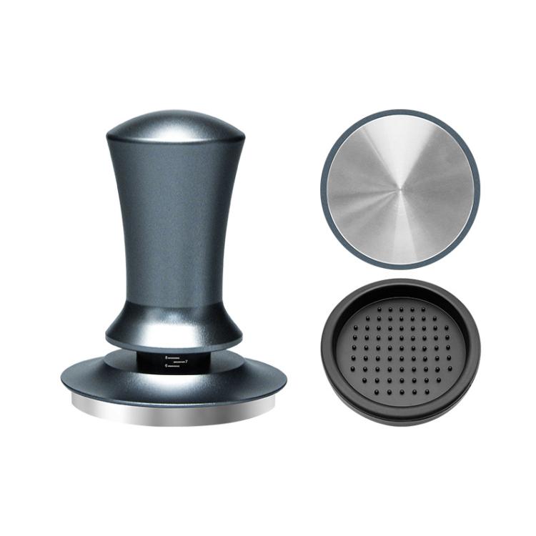 Scale Horizontal Constant Pressure Coffee Grinder Stretching Powder Press Hammer, Style: Silver Blue Flat Bottom+Round Base(51mm) - free shipping - PMC TechLife - Order now!