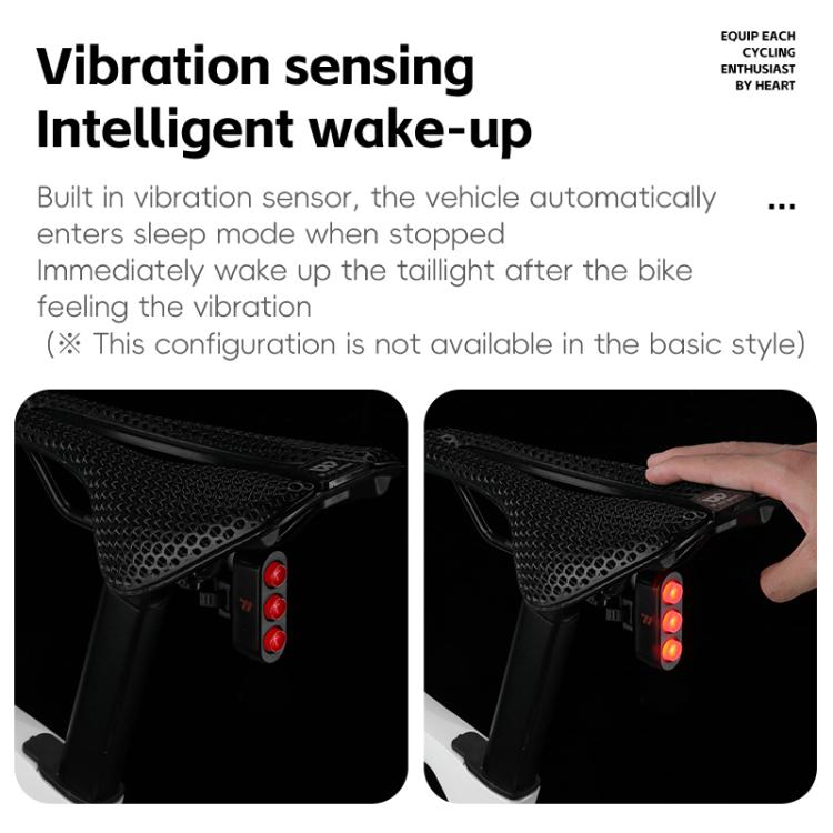 WEST BIKING Bicycle Night Riding Long Endurance Warning Brake Taillight, Style: Square Light Smart - free shipping - PMC TechLife - Order now!