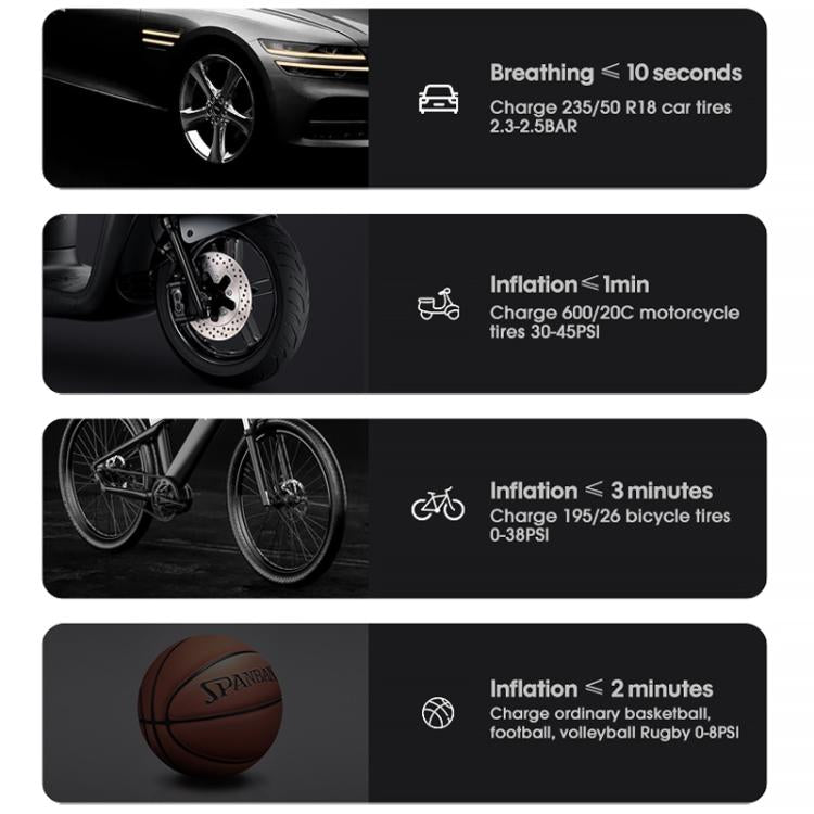 Portable Intelligent Digital Display Electric Air Pump Car Tires(Black) - Inflatable Pump by PMc TechLife | Online Shopping South Africa | PMc TechLife | Buy Now Pay Later Mobicred