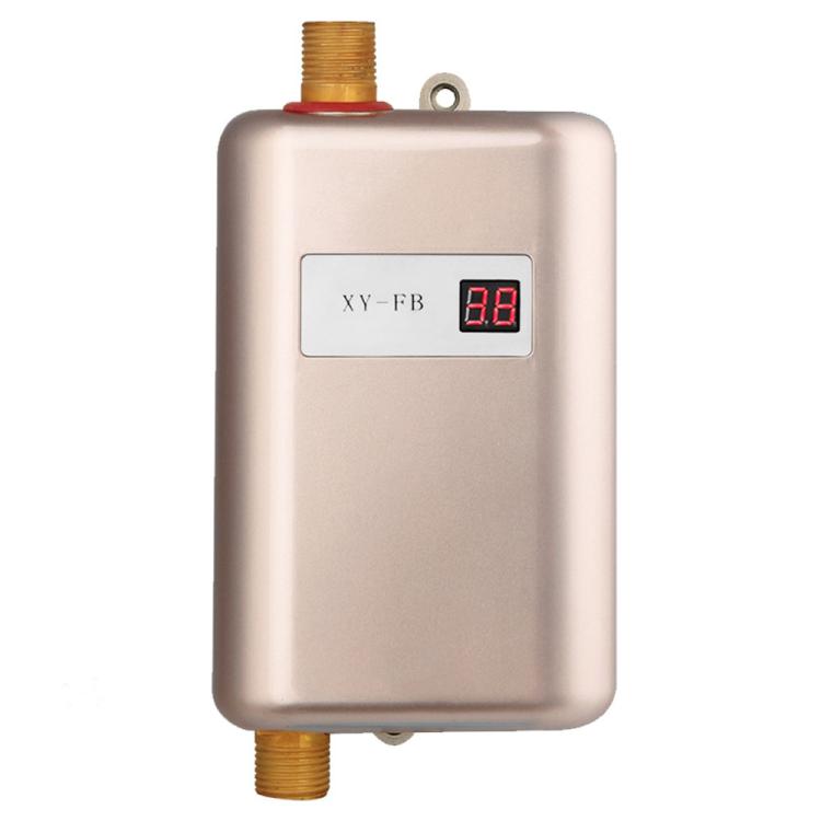 3000W Small Tankless Electric Water Heater For Kitchen Bathroom AU Plug(Gold) - free shipping - PMC TechLife - Order now!