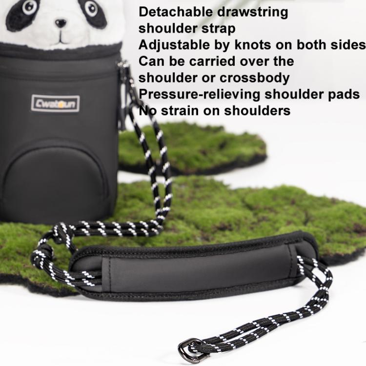 Cwatcun D162 Small Camera Lens Cylinder Cartoon Panda Camera Lens Protective Cover - free shipping - PMC TechLife - Order now!