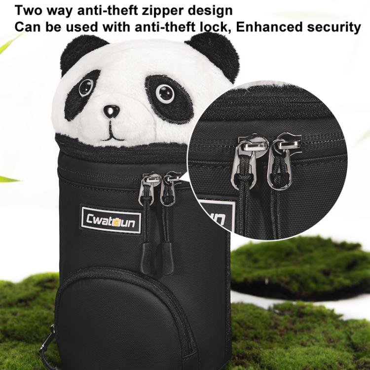 Cwatcun D162 Small Camera Lens Cylinder Cartoon Panda Camera Lens Protective Cover - free shipping - PMC TechLife - Order now!