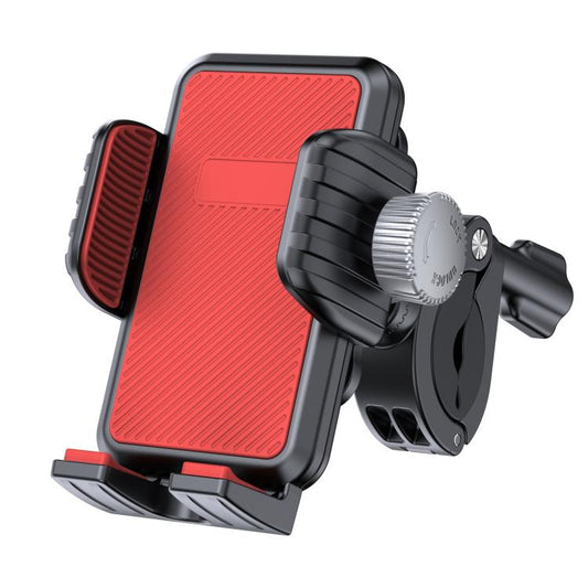 Bicycle Motorcycle Shock Absorption Mobile Phone Holder Gravity Navigation Mount(Red) - Holders by PMC Jewellery | Online Shopping South Africa | PMC Jewellery | Buy Now Pay Later Mobicred