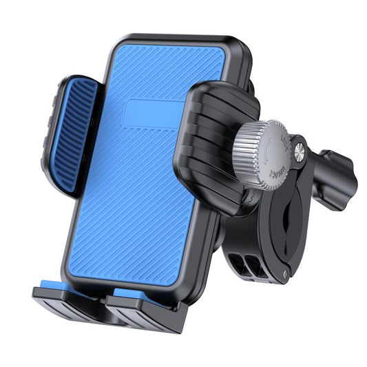 Bicycle Motorcycle Shock Absorption Mobile Phone Holder Gravity Navigation Mount(Blue) - Holders by PMC Jewellery | Online Shopping South Africa | PMC Jewellery | Buy Now Pay Later Mobicred