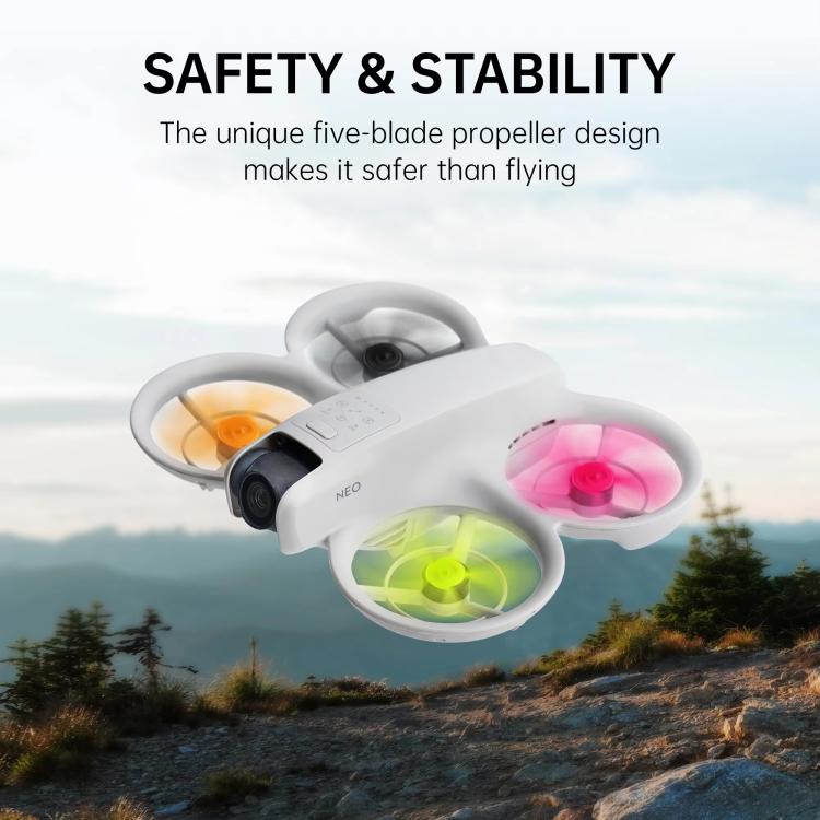 1pair For DJI Neo RCSTQ Drone 5 Blade Paddle Quick Release Replacement Blade(Orange) - DIY Propeller by RCSTQ | Online Shopping South Africa | PMc TechLife | Buy Now Pay Later Mobicred
