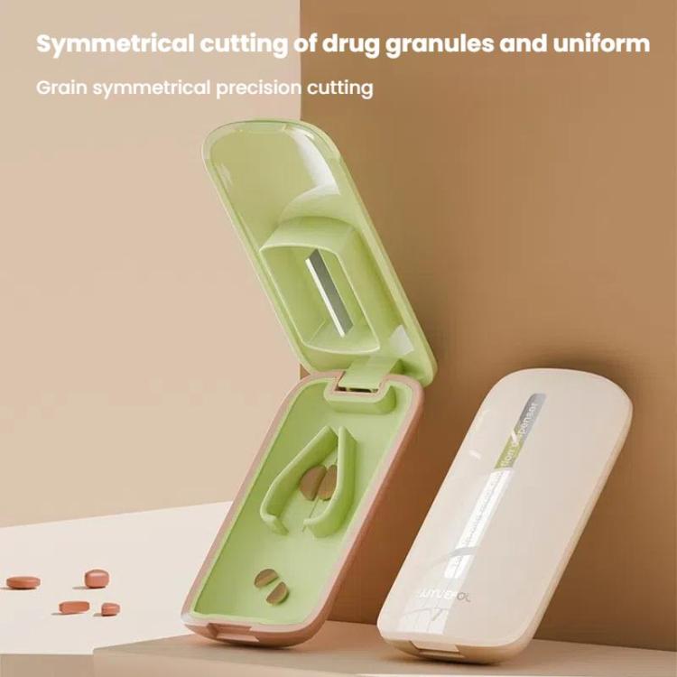 Lightweight Pill Cutter Box Portable Tablet Cutting Dispensing Pill Box(Matcha Green) - free shipping - PMC TechLife - Order now!