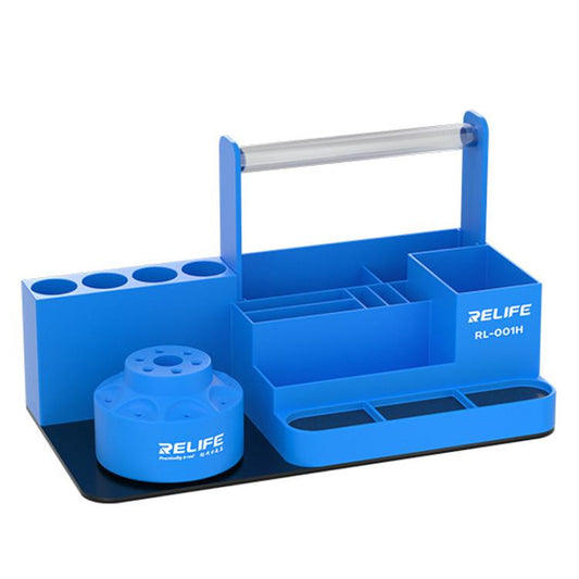 RELIFE RL-001H Rotary Organizer Cell Phone Repair Tool Parts Screwdriver Storage Rack(Blue) - Tool Boxes & Bags by RELIFE | Online Shopping South Africa | PMC Jewellery | Buy Now Pay Later Mobicred