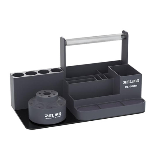 RELIFE RL-001H Rotary Organizer Cell Phone Repair Tool Parts Screwdriver Storage Rack(Gray) - Tool Boxes & Bags by RELIFE | Online Shopping South Africa | PMC Jewellery | Buy Now Pay Later Mobicred