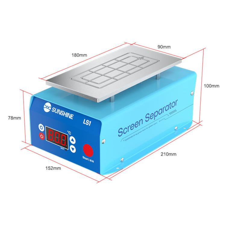 SUNSHINE LS1 Mobile Phone LCD Screen Repair Heated Separator Curved Straight Screen Frame Removal Machine - free shipping - PMC TechLife - Order now!
