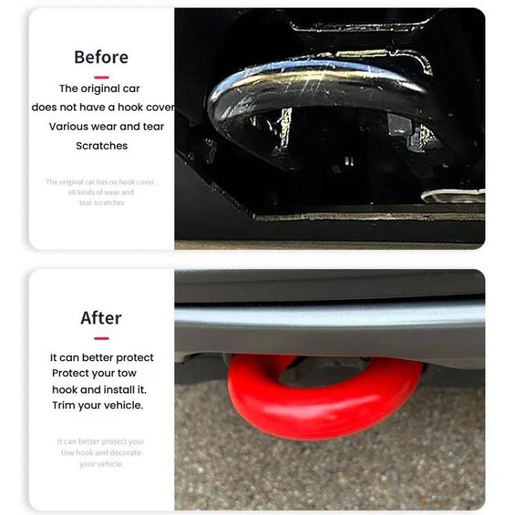 For Ford/Toyota Trailer Hitch Protection Ccover(White) - Towing Bars by PMC TechLife | Online Shopping South Africa | PMC TechLife | Buy Now Pay Later Mobicred