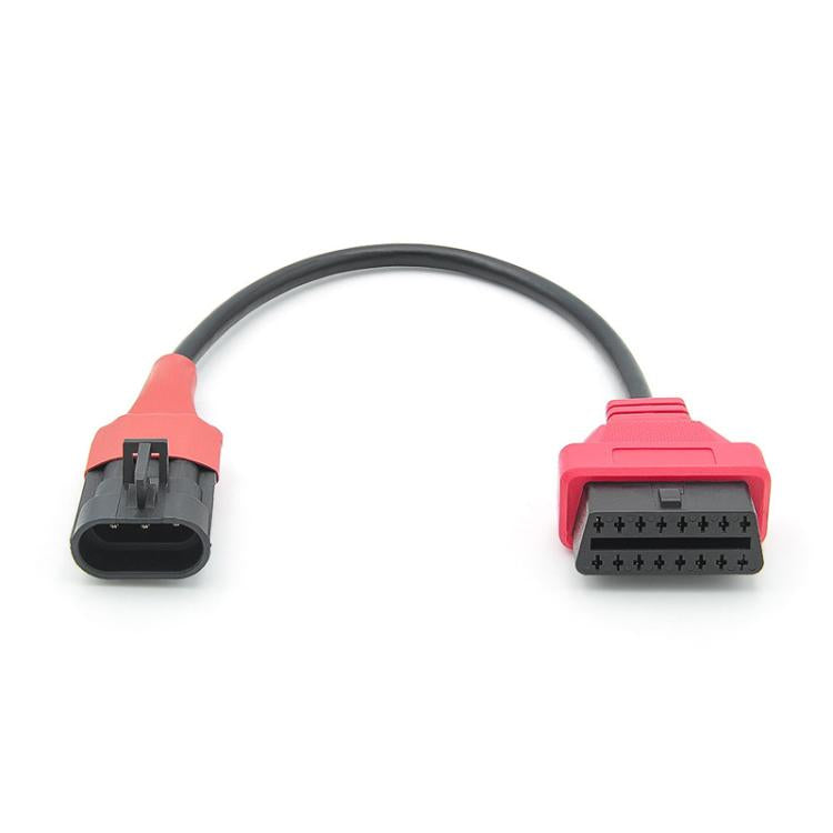 For SYM SANYANG Motorcycle OBD Cable 3Pin To OBD2 16Pin Diagnostic Adapter Scanner Extension Cable - Cables & Connectors by PMc TechLife | Online Shopping South Africa | PMc TechLife | Buy Now Pay Later Mobicred