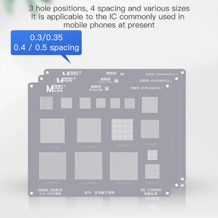 MaAnt Multifunctional Universal Net High Temperature 0.3/0.35/0.4/0.5 Pitch Square Hole Round Corner Multi-purpose Wire Mesh - free shipping - PMC TechLife - Order now!