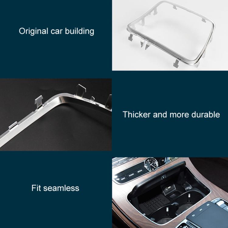 For Mercedes-Benz E-Class W213 Car Cup Holder Ashtray Cover Decorative Strips 2136830500(Silver) - Car Drink Holders by PMc TechLife | Online Shopping South Africa | PMc TechLife | Buy Now Pay Later Mobicred