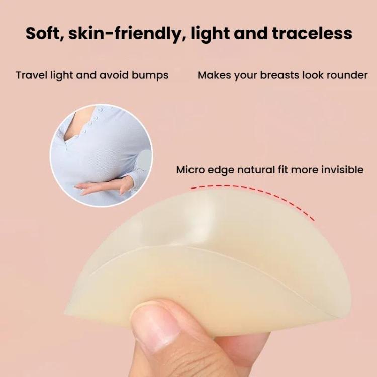 Ultra-thin Invisible Anti-bump Silicone Breast Stickers, Size: 13cm(Fair skin) - free shipping - PMc TechLife - Order now!