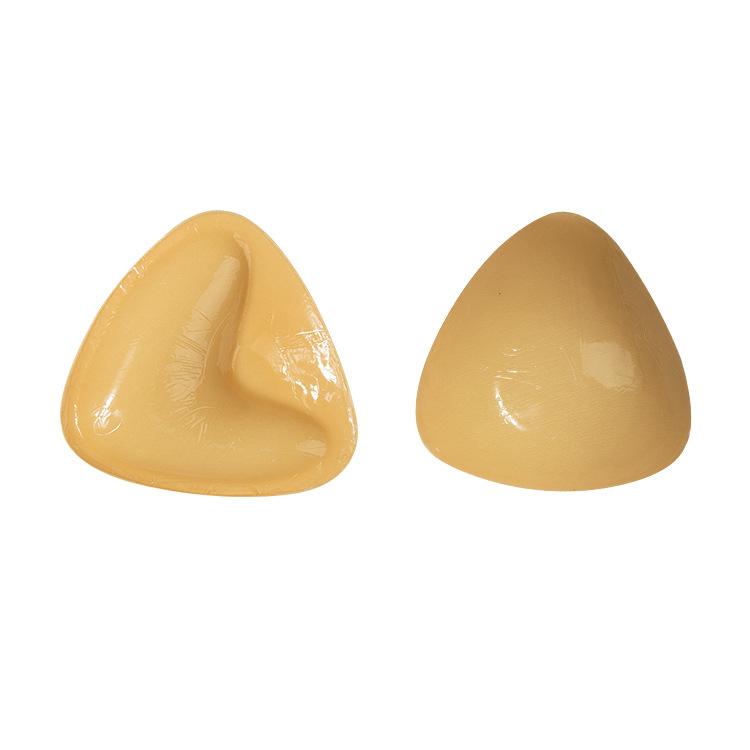 Double-Sided Silicone Thickened Inserts Gather Triangle Breast Pads, Size: XL/D(Medium Skin Color With Orange Box) - free shipping - PMC TechLife - Order now!