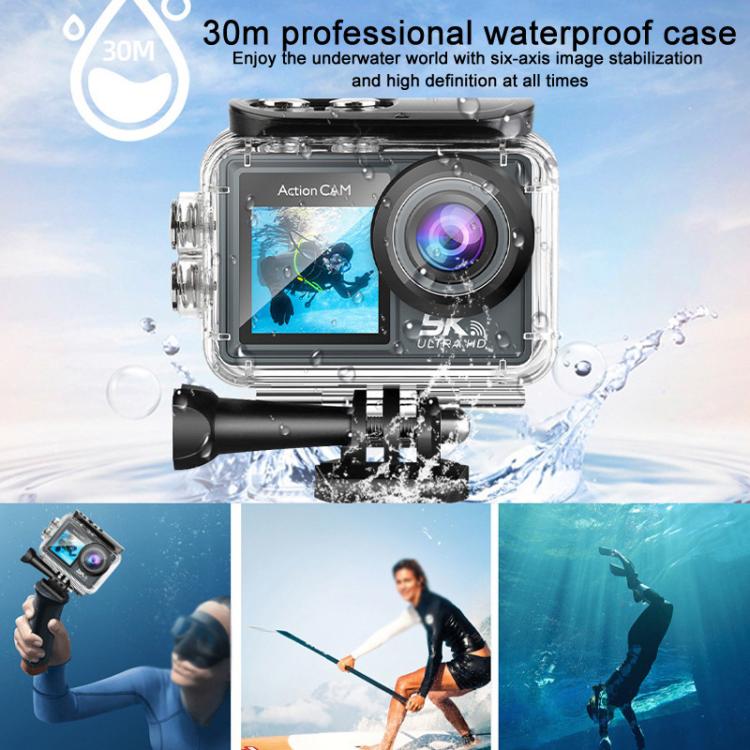 M40TR With Touch Screen + Remote Control 5K Action Camera Anti-Shake Outdoor HD Shooting Cycling Recorder Under Dive Camera - free shipping - PMC TechLife - Order now!