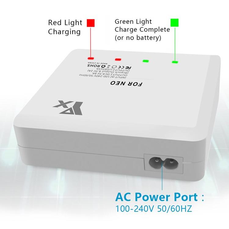 For DJI Neo Drone YX 4-port Battery Charger Charging Hub AU Plug - free shipping - PMC TechLife - Order now!