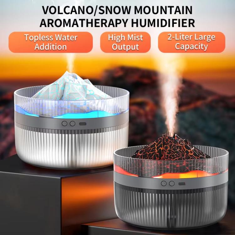 2L Volcanic Essential Oil Diffuser Humidifier Large Capacity Aromatherapy Mist Diffuser Top-Fill Water Tank(Black) - free shipping - PMC TechLife - Order now!