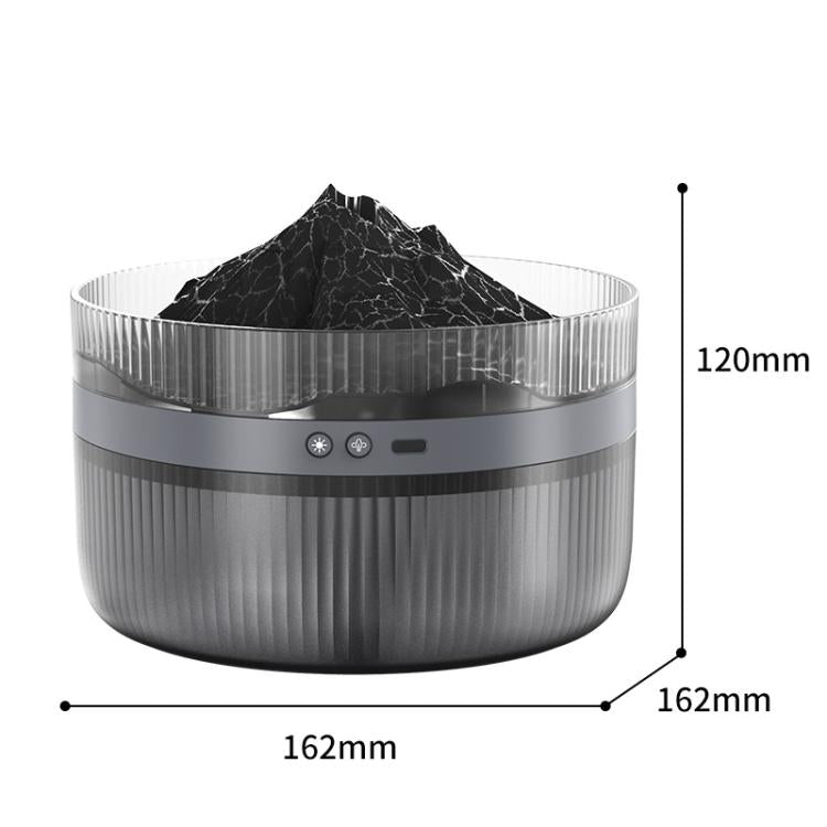 2L Volcanic Essential Oil Diffuser Humidifier Large Capacity Aromatherapy Mist Diffuser Top-Fill Water Tank(Black) - free shipping - PMC TechLife - Order now!