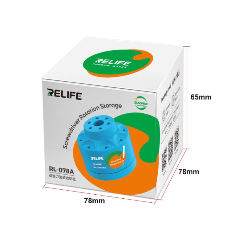 RELIFE RL-078A Screwdriver Rotating Storage Box Mobile Phone Repair Screwdriver Bit Storage Box - free shipping - PMC TechLife - Order now!