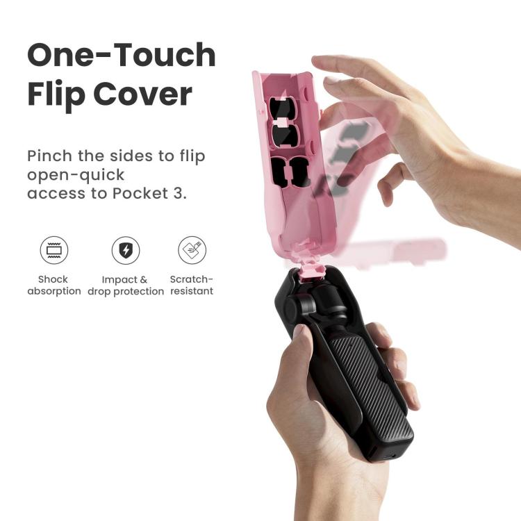 For DJI Osmo Pocket 3 Camera aMagisn Protective Cover Storage Case with 4 Magnetic Filter Slots(Black) - free shipping - PMC TechLife - Order now!